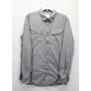 G-Star Raw Adult Shirt 2XL Gray Button Up Cargo Line